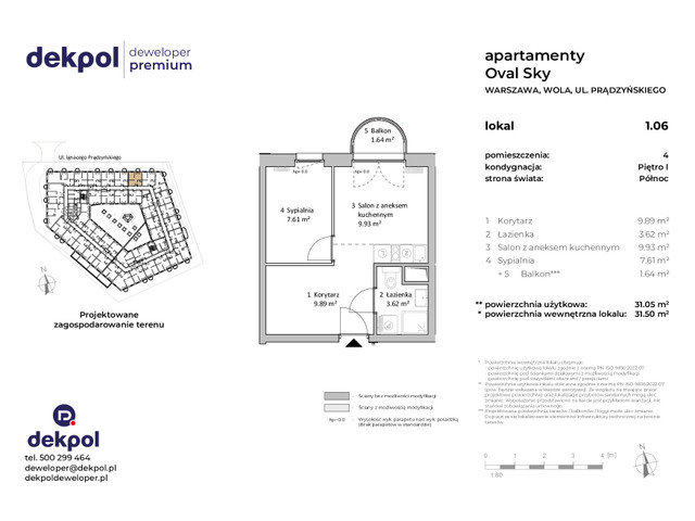 Mieszkanie w inwestycji OVAL SKY, budynek CONDOHOTEL, symbol 1.06 » nportal.pl