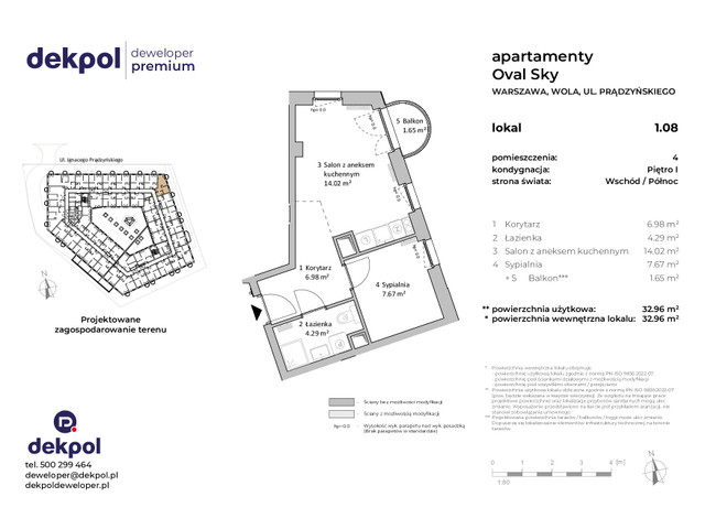 Mieszkanie w inwestycji OVAL SKY, budynek CONDOHOTEL, symbol 1.08 » nportal.pl