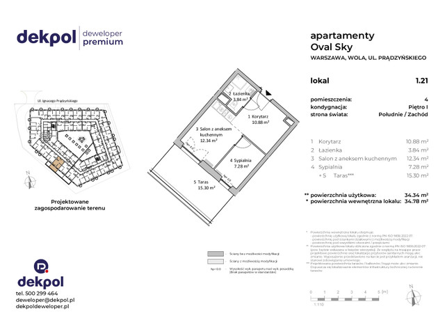Mieszkanie w inwestycji OVAL SKY, budynek CONDOHOTEL, symbol 1.21 » nportal.pl