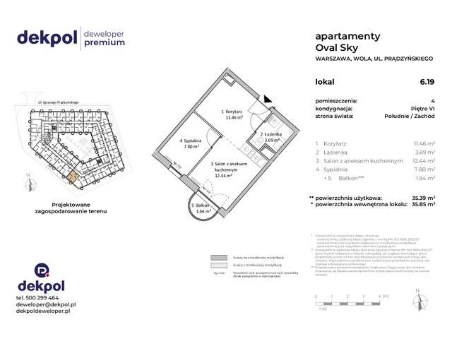 Mieszkanie w inwestycji OVAL SKY, symbol 6.19 » nportal.pl