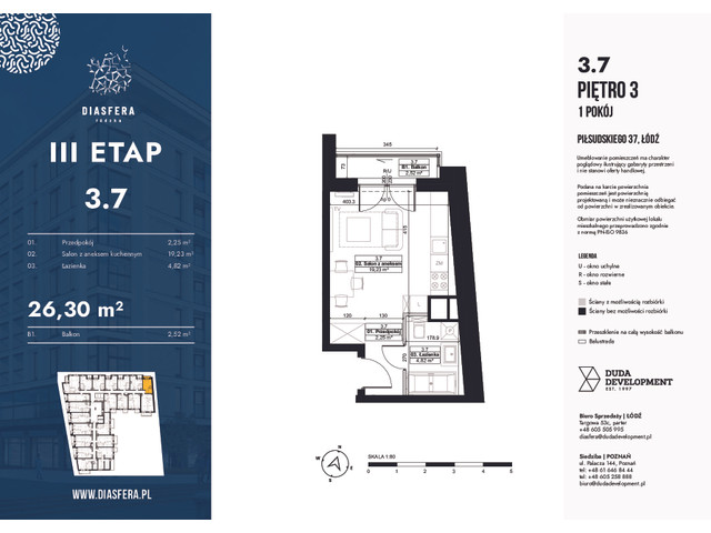 Mieszkanie w inwestycji Diasfera Łódzka Etap III, symbol 3.7 » nportal.pl