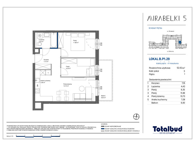 Mieszkanie w inwestycji Mirabelki 5, symbol B.P1.29 » nportal.pl