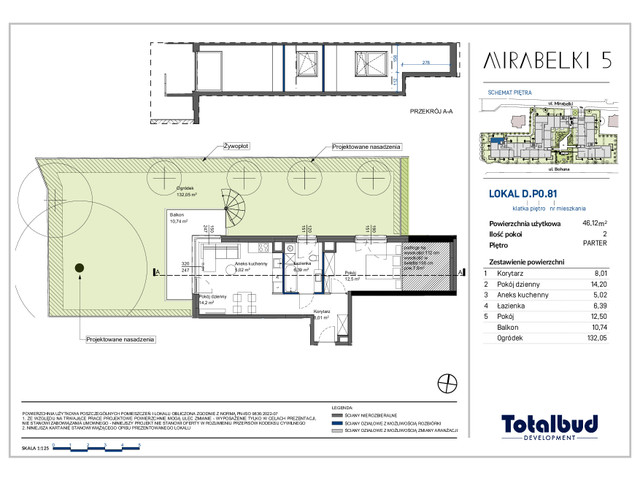 Mieszkanie w inwestycji Mirabelki 5, budynek Rezerwacja, symbol D.P0.81 » nportal.pl