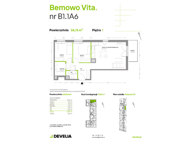 Mieszkanie w inwestycji Bemowo Vita, symbol B1/1/A6 » nportal.pl