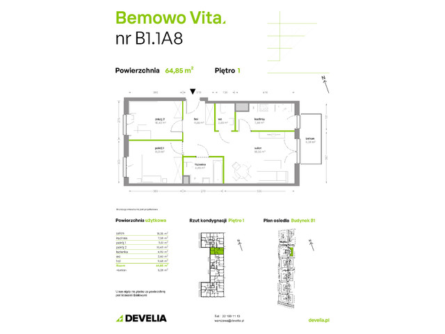 Mieszkanie w inwestycji Bemowo Vita, symbol B1/1/A8 » nportal.pl