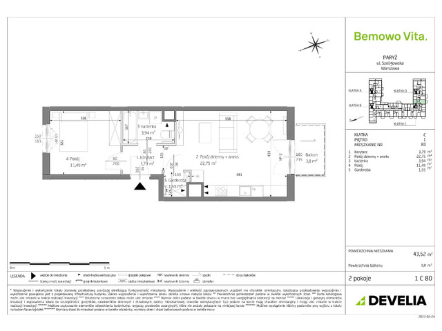 Mieszkanie w inwestycji Bemowo Vita, symbol B3/1/C80 » nportal.pl