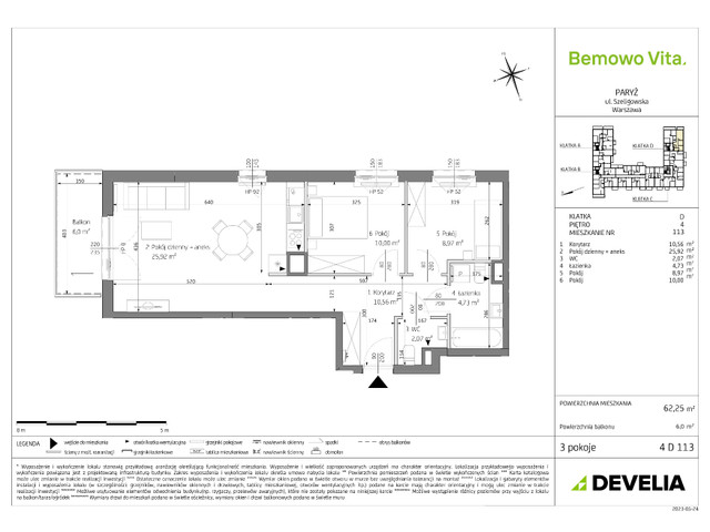 Mieszkanie w inwestycji Bemowo Vita, symbol B3/4/D113 » nportal.pl