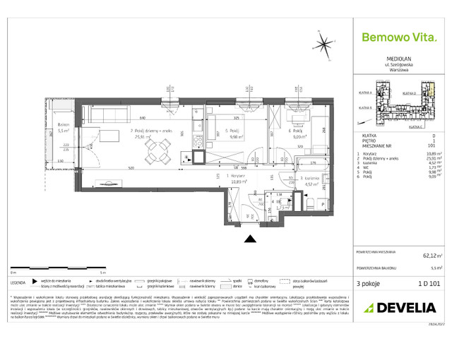 Mieszkanie w inwestycji Bemowo Vita, symbol B4/1/D101 » nportal.pl