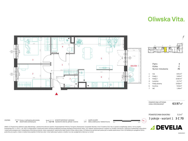 Mieszkanie w inwestycji Oliwska Vita, symbol 3C70 » nportal.pl