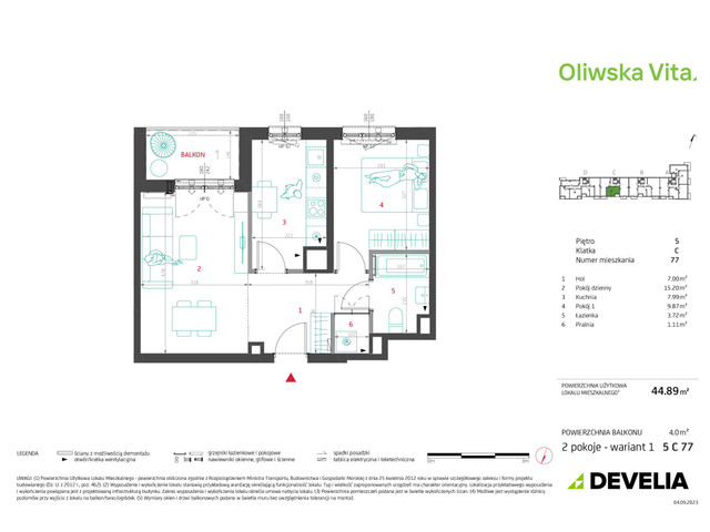 Mieszkanie w inwestycji Oliwska Vita, symbol 5C77 » nportal.pl