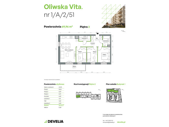 Mieszkanie w inwestycji Oliwska Vita, symbol 1/A/2/51 » nportal.pl