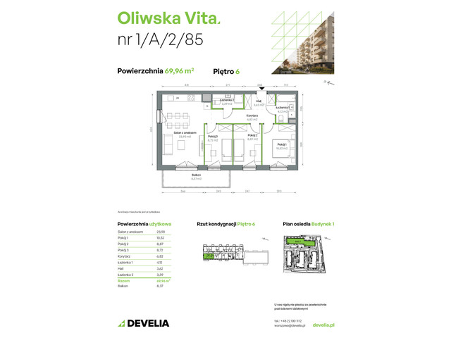 Mieszkanie w inwestycji Oliwska Vita, symbol 1/A/2/85 » nportal.pl