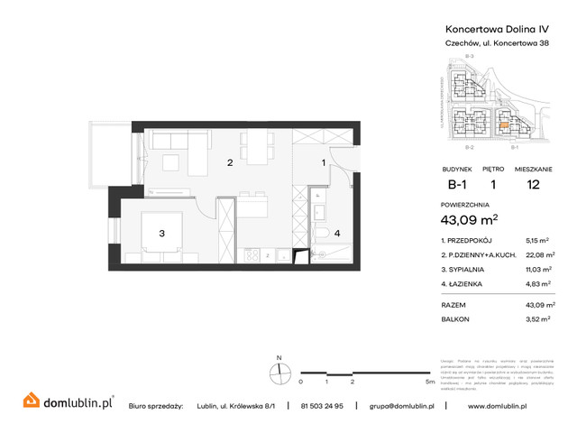 Mieszkanie w inwestycji KONCERTOWA DOLINA, symbol 12 » nportal.pl