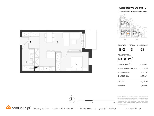 Mieszkanie w inwestycji KONCERTOWA DOLINA, symbol 58 » nportal.pl