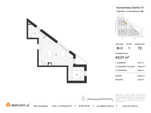 Mieszkanie w inwestycji KONCERTOWA DOLINA, symbol 72 » nportal.pl