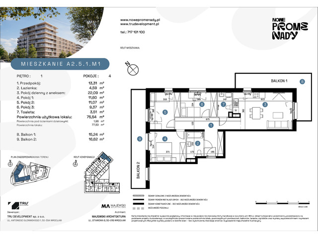 Mieszkanie w inwestycji Nowe Promenady, symbol A2-A2.5.1.M1 » nportal.pl