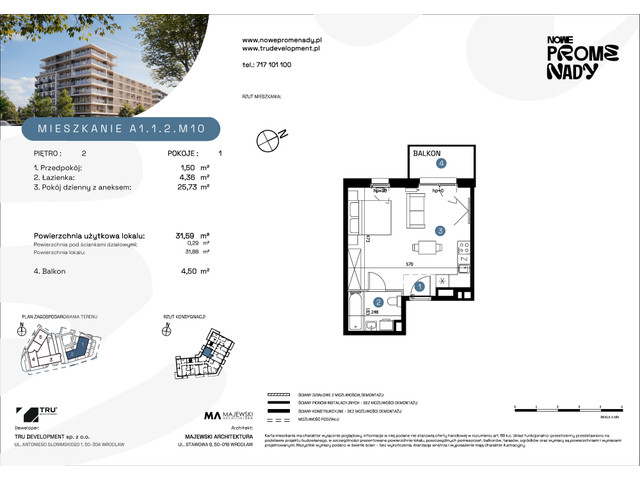 Mieszkanie w inwestycji Nowe Promenady, symbol A1-A1.1.2.M10 » nportal.pl