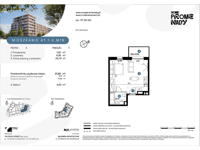 Mieszkanie w inwestycji Nowe Promenady, symbol A1-A1.1.4.M18 » nportal.pl