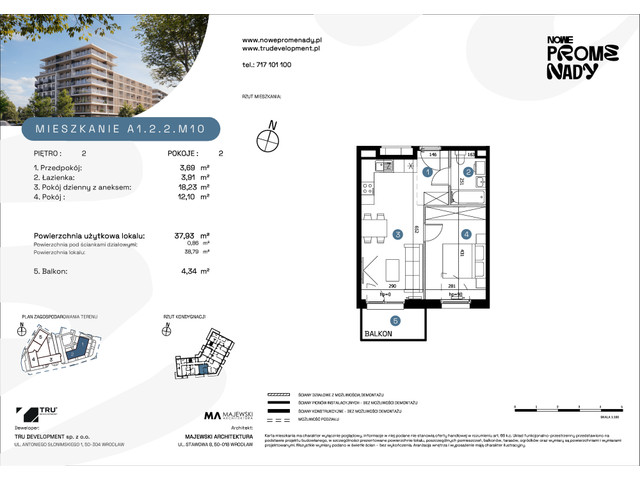 Mieszkanie w inwestycji Nowe Promenady, symbol A1-A1.2.2.M10 » nportal.pl