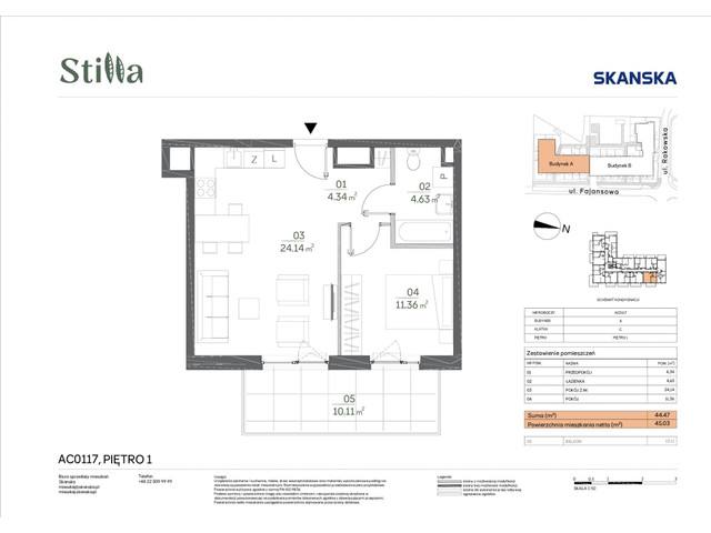 Mieszkanie w inwestycji Stilla, symbol AC0117 » nportal.pl