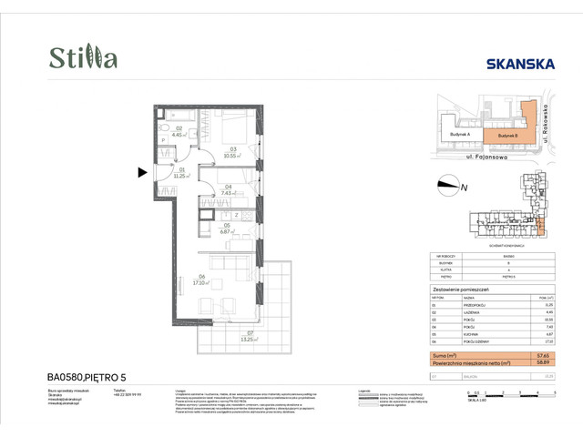 Mieszkanie w inwestycji Stilla, symbol BA0580 » nportal.pl