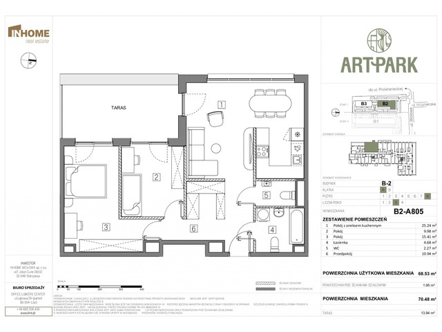Mieszkanie w inwestycji Art Park, symbol B2.A805 » nportal.pl