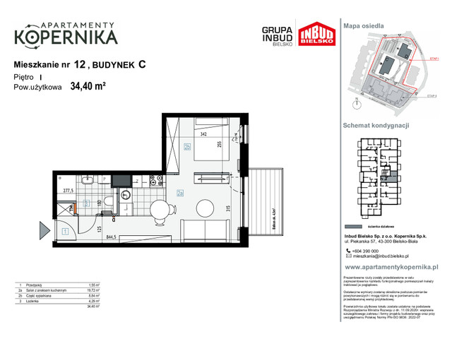 Mieszkanie w inwestycji APARTAMENTY KOPERNIKA, symbol M.12.C » nportal.pl