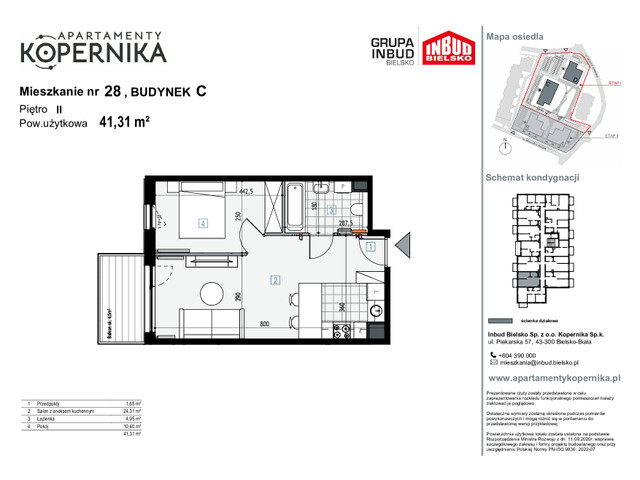 Mieszkanie w inwestycji APARTAMENTY KOPERNIKA, symbol M.28.C » nportal.pl