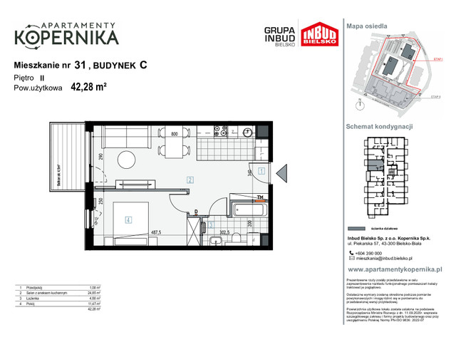 Mieszkanie w inwestycji APARTAMENTY KOPERNIKA, symbol M.31.C » nportal.pl