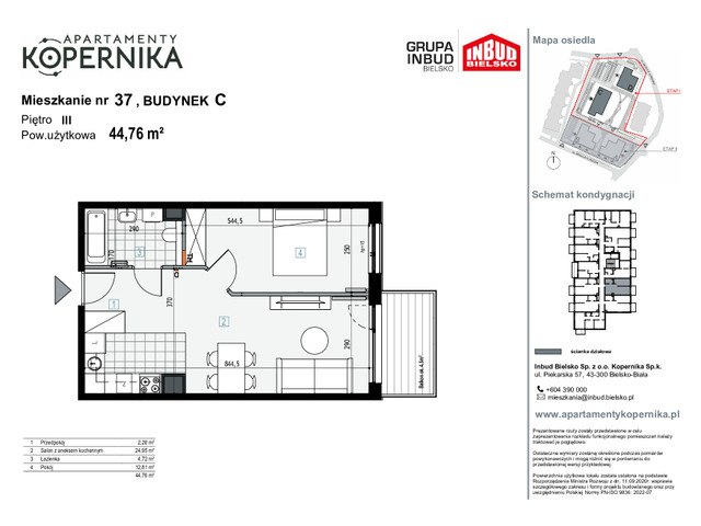 Mieszkanie w inwestycji APARTAMENTY KOPERNIKA, symbol M.37.C » nportal.pl