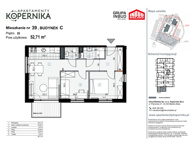 Mieszkanie w inwestycji APARTAMENTY KOPERNIKA, symbol M.39.C » nportal.pl