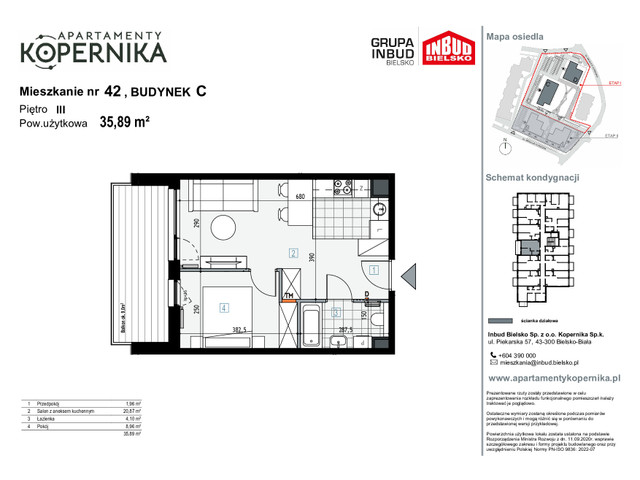 Mieszkanie w inwestycji APARTAMENTY KOPERNIKA, symbol M.42.C » nportal.pl