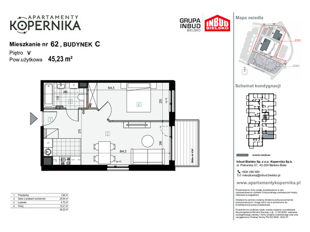 Mieszkanie w inwestycji APARTAMENTY KOPERNIKA, symbol M.62.C » nportal.pl