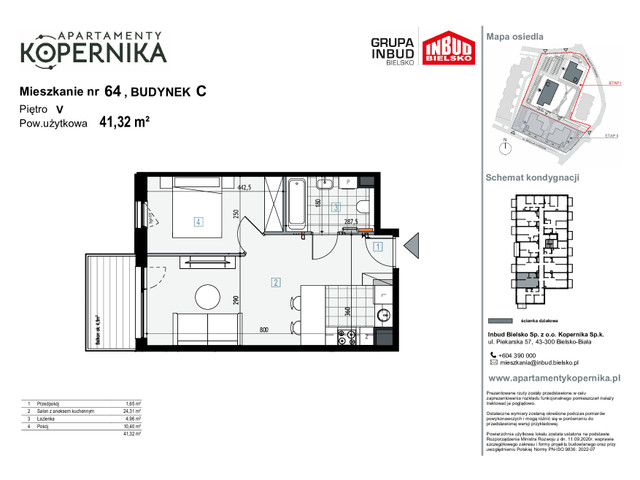 Mieszkanie w inwestycji APARTAMENTY KOPERNIKA, symbol M.64.C » nportal.pl