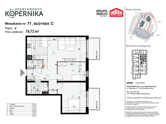 Mieszkanie w inwestycji APARTAMENTY KOPERNIKA, symbol M.71.C » nportal.pl