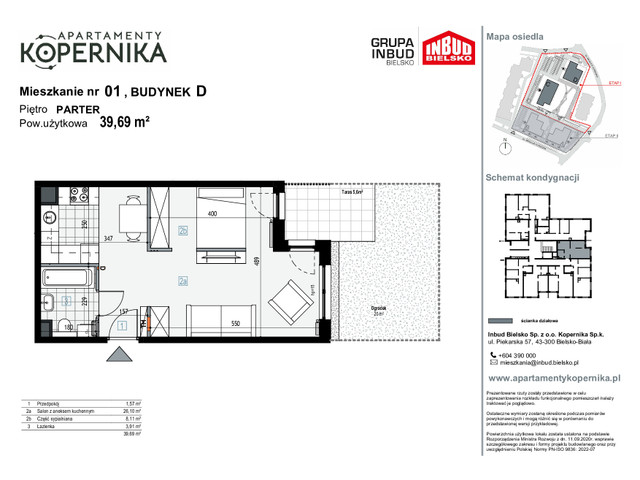 Mieszkanie w inwestycji APARTAMENTY KOPERNIKA, symbol M.1.D » nportal.pl