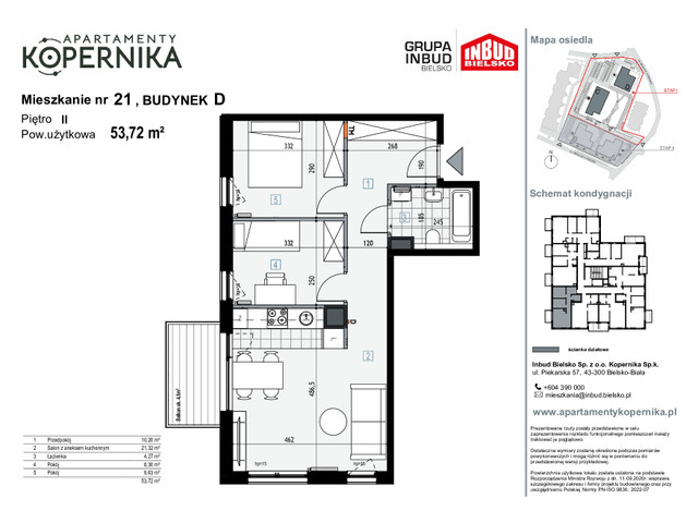 Mieszkanie w inwestycji APARTAMENTY KOPERNIKA, symbol M.21.D » nportal.pl