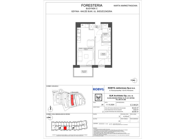 Mieszkanie w inwestycji FORESTERIA, symbol 3M21 » nportal.pl