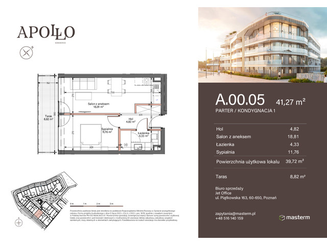 Mieszkanie w inwestycji Apollo Residence, symbol A.0.05 » nportal.pl