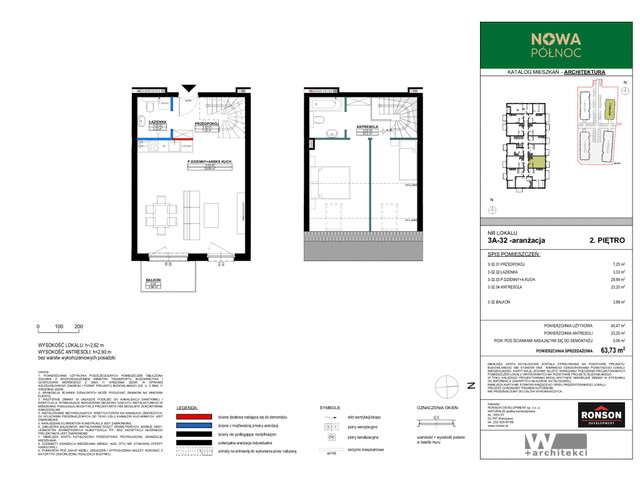 Mieszkanie w inwestycji Nowa Północ, symbol 3_3A_32_NP1B » nportal.pl