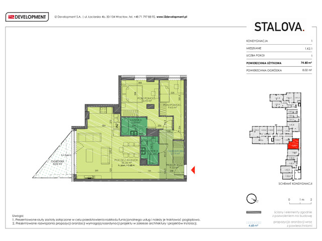 Mieszkanie w inwestycji Stalova, symbol 1.K2.1 » nportal.pl