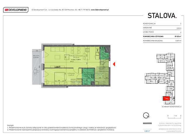 Mieszkanie w inwestycji Stalova, symbol 2.K2.5 » nportal.pl