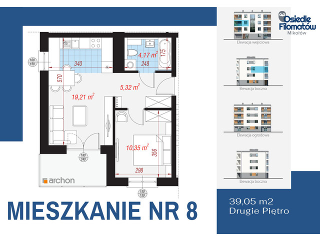 Mieszkanie w inwestycji Osiedle Filomatów Mikołów, symbol B4-08 » nportal.pl