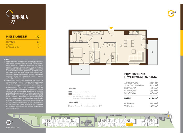 Mieszkanie w inwestycji Conrada 27, symbol C27-LM-A2-32 » nportal.pl