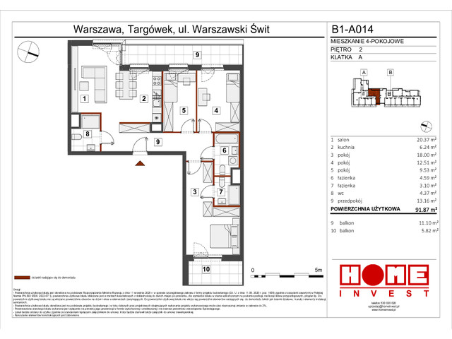 Mieszkanie w inwestycji Warszawski Świt VIII, symbol B1_A014 » nportal.pl