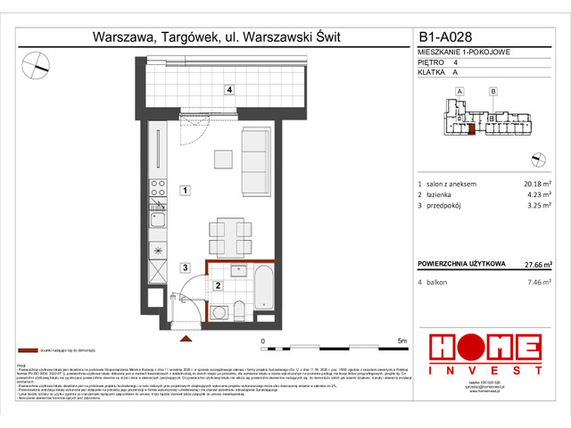 Mieszkanie w inwestycji Warszawski Świt VIII, symbol B1_A028 » nportal.pl