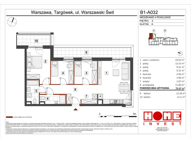 Mieszkanie w inwestycji Warszawski Świt VIII, symbol B1_A032 » nportal.pl