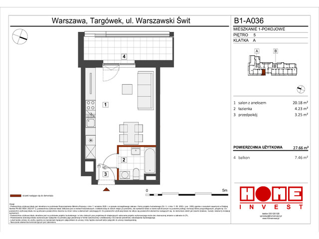 Mieszkanie w inwestycji Warszawski Świt VIII, symbol B1_A036 » nportal.pl