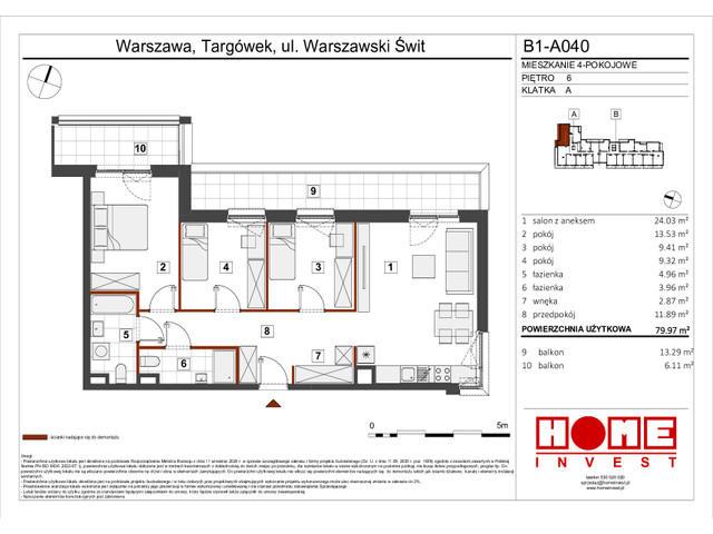 Mieszkanie w inwestycji Warszawski Świt VIII, symbol B1_A040 » nportal.pl