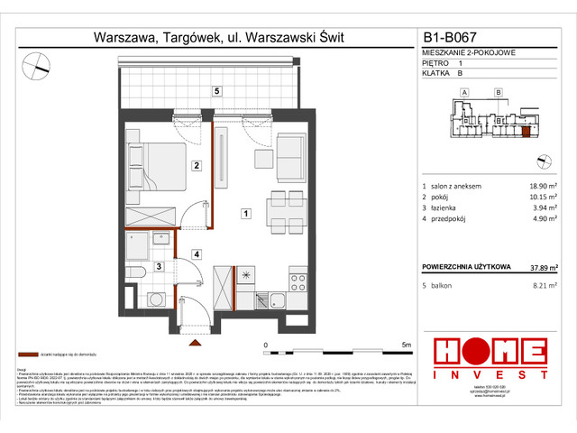 Mieszkanie w inwestycji Warszawski Świt VIII, symbol B1_B067 » nportal.pl